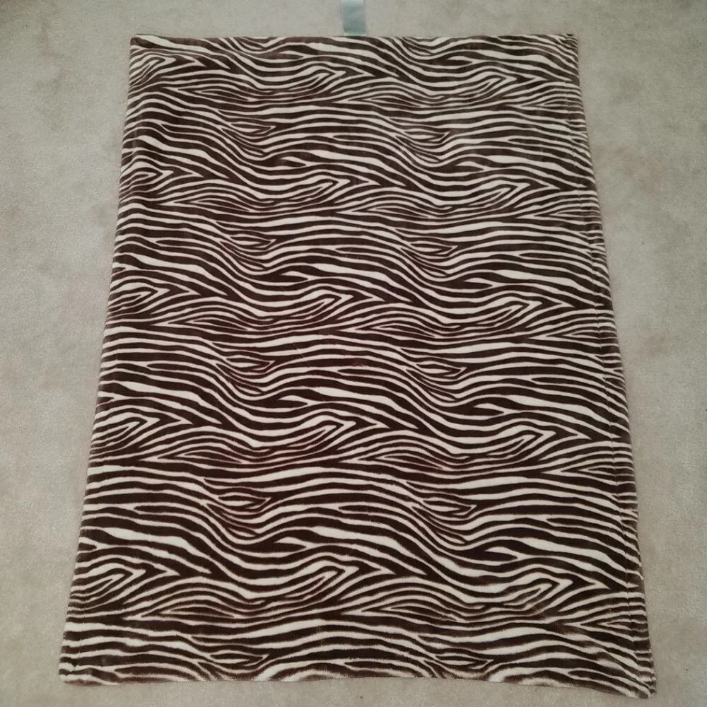 Sadie & Scout Tiger Animal Print Fleece Baby Blanket Lovey Soft 30